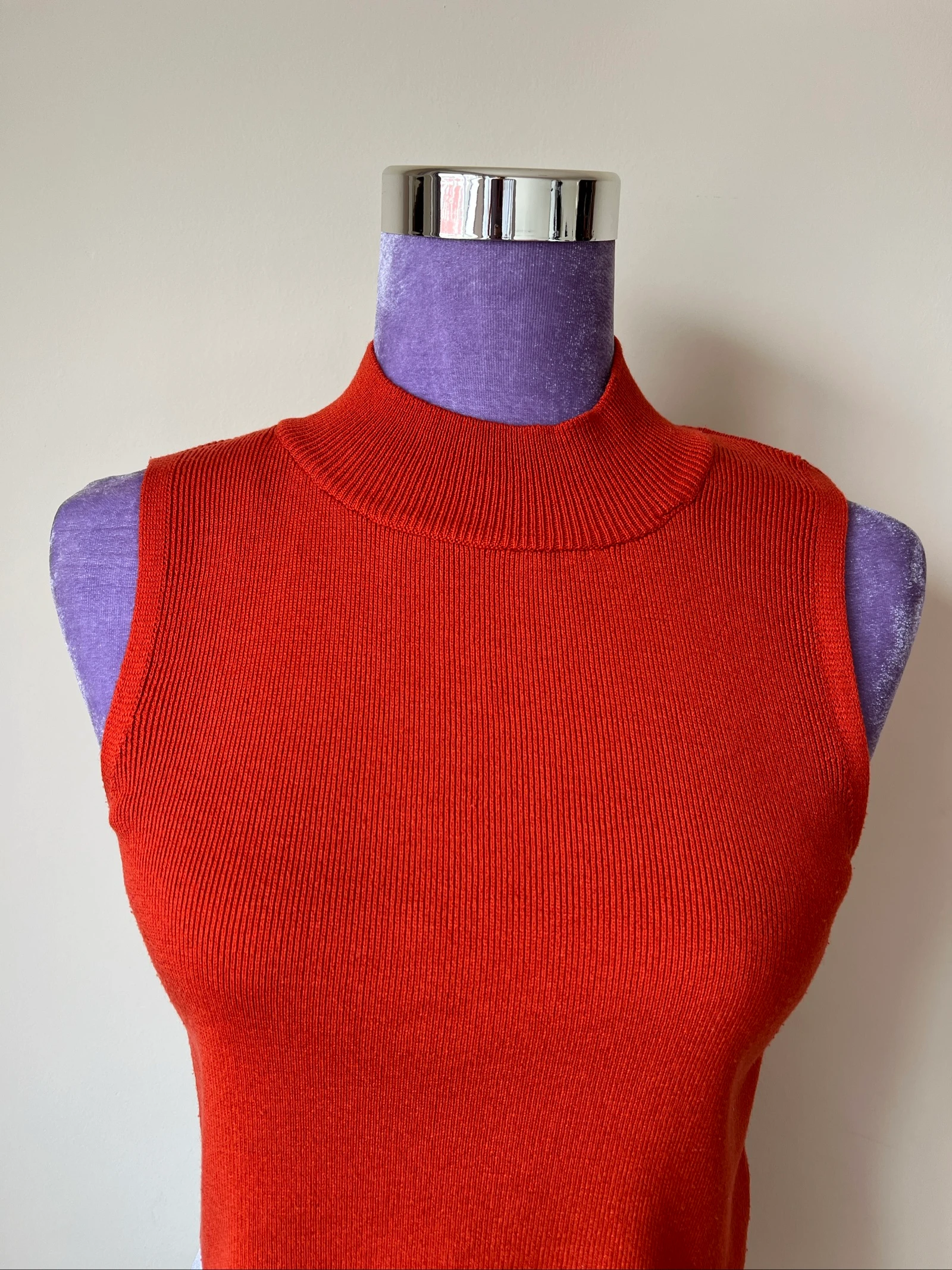 Primark Top Malha Canelado Gola Alta | Tamanho S – photo 4
